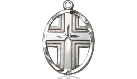 Sterling Silver Cross Medal