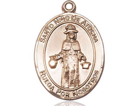 14kt Gold Filled Nino de Atocha Medal