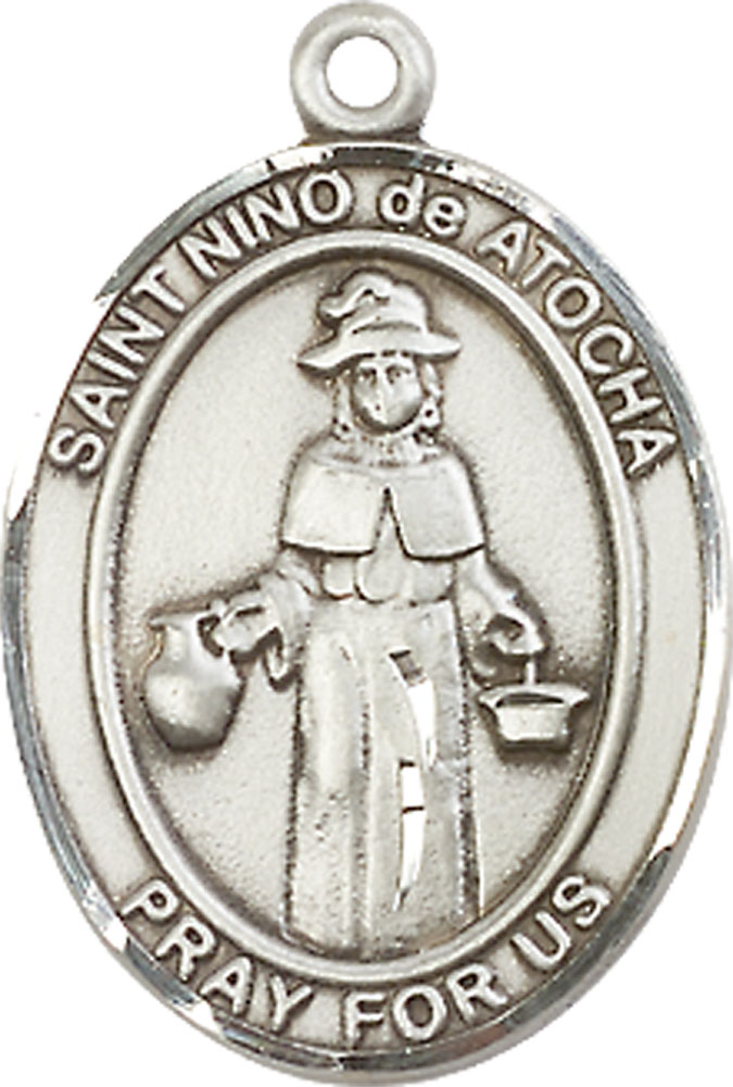 Sterling Silver Nino de Atocha Medal