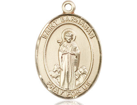 14kt Gold Filled Saint Barnabas Medal