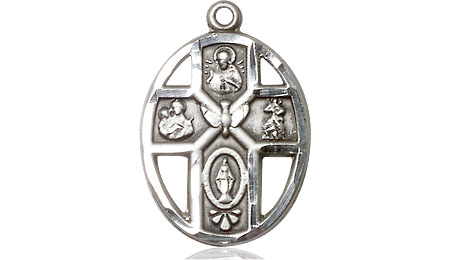 Sterling Silver 5-Way / Holy Spirit Medal