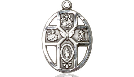 Sterling Silver 5-Way / Holy Spirit Medal