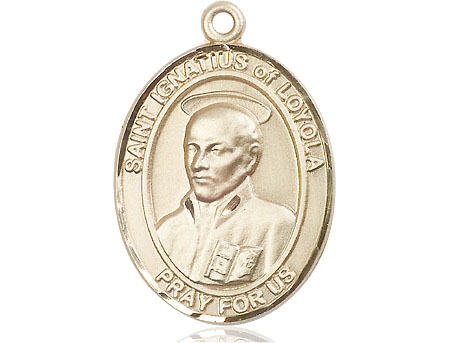 14kt Gold Filled Saint Ignatius of Loyola Medal