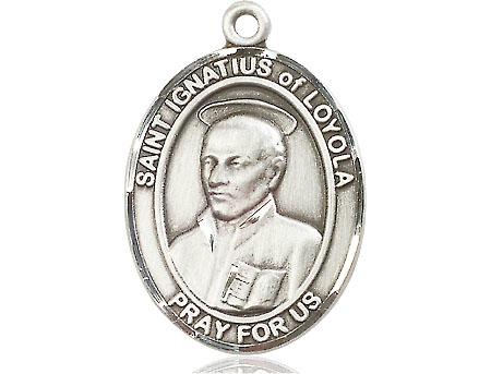 Sterling Silver Saint Ignatius of Loyola Medal