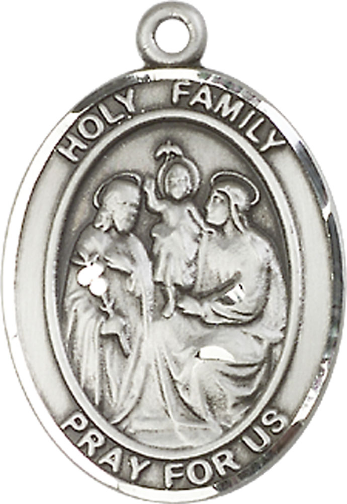 Sterling Silver Holy Family Medal
