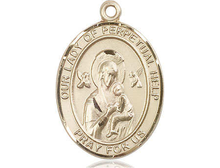 14kt Gold Filled Our Lady of Perpetual Help Medal