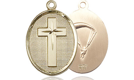 14kt Gold Filled Cross Paratroopers Medal