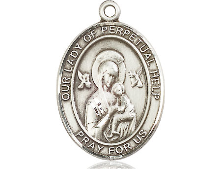 Sterling Silver Our Lady of Perpetual Help Medal
