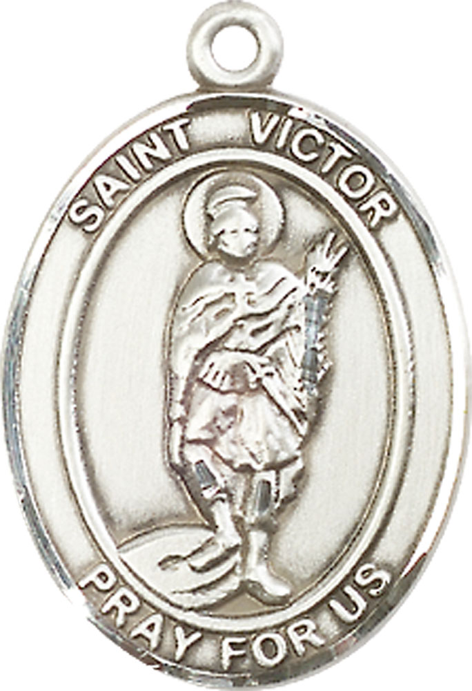 Sterling Silver Saint Victor of Marseilles Medal