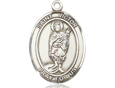 Sterling Silver Saint Victor of Marseilles Medal