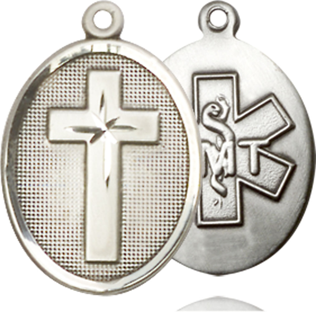 Sterling Silver Cross EMT Medal