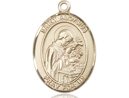 14kt Gold Filled Saint Aloysius Gonzaga Medal