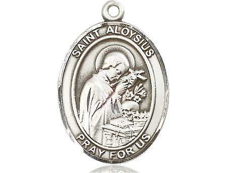 Sterling Silver Saint Aloysius Gonzaga Medal