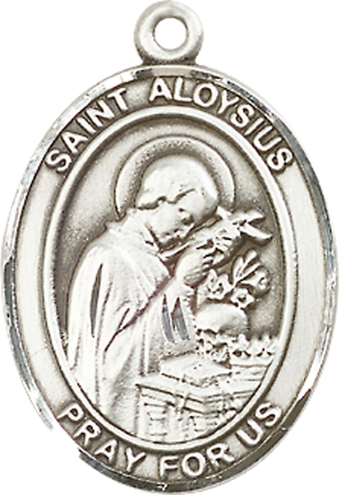 Sterling Silver Saint Aloysius Gonzaga Medal
