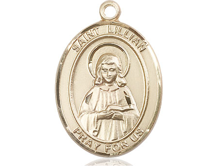 14kt Gold Filled Saint Lillian Medal
