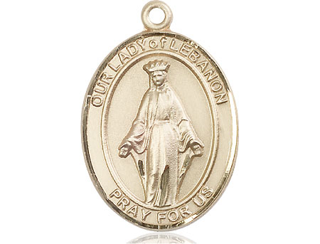 14kt Gold Filled Our Lady of Lebanon Medal