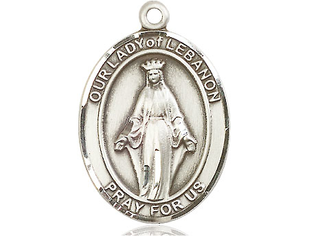 Sterling Silver Our Lady of Lebanon Medal