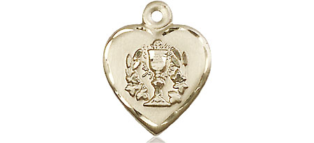 14kt Gold Filled Heart / Communion Medal