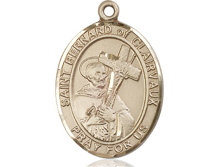 14kt Gold Filled Saint Bernard of Clairvaux Medal