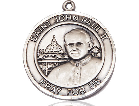 Sterling Silver Saint John Paul II Medal