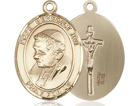 14kt Gold Filled Pope Benedict XVI Medal