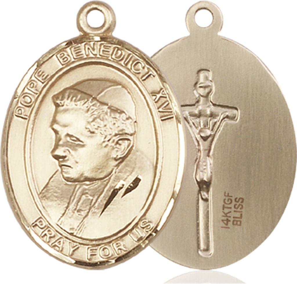 14kt Gold Filled Pope Benedict XVI Medal