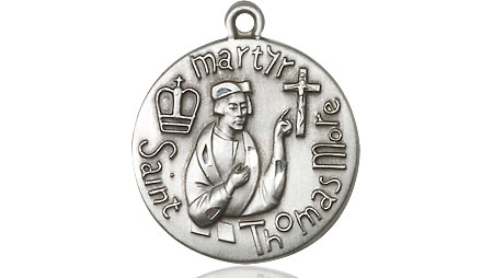 Sterling Silver Saint Thomas More Medal