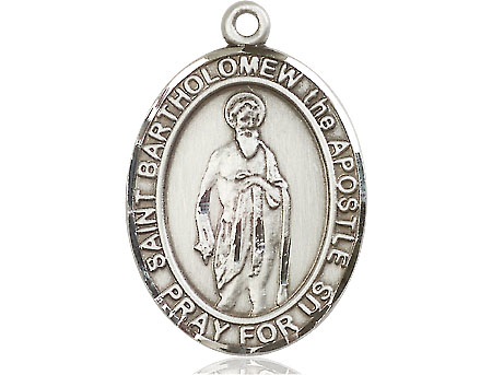 Sterling Silver Saint Bartholomew the Apostle Medal
