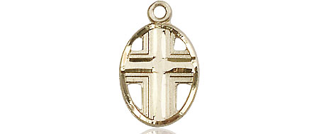 14kt Gold Filled Cross Medal