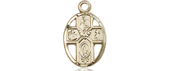 14kt Gold Filled 5-Way Medal