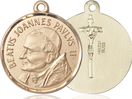 14kt Gold Filled Saint John Paul II Medal