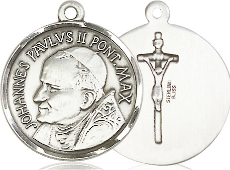 Sterling Silver Saint John Paul II Medal