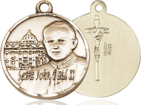 14kt Gold Filled Saint John Paul II Vatican Medal