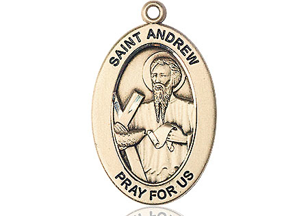 14kt Gold Filled Saint Andrew the Apostle Medal