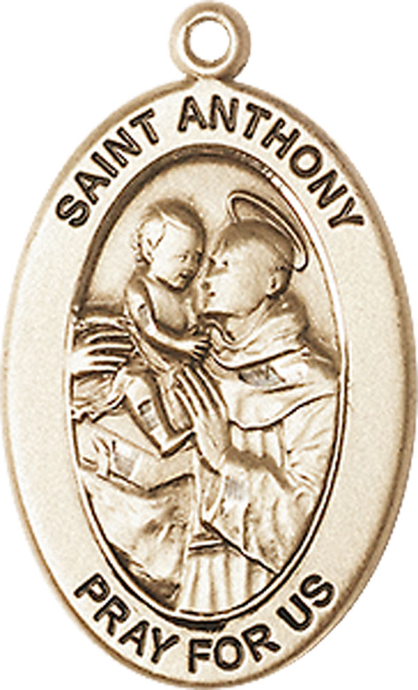 14kt Gold Filled Saint Anthony of Padua Medal