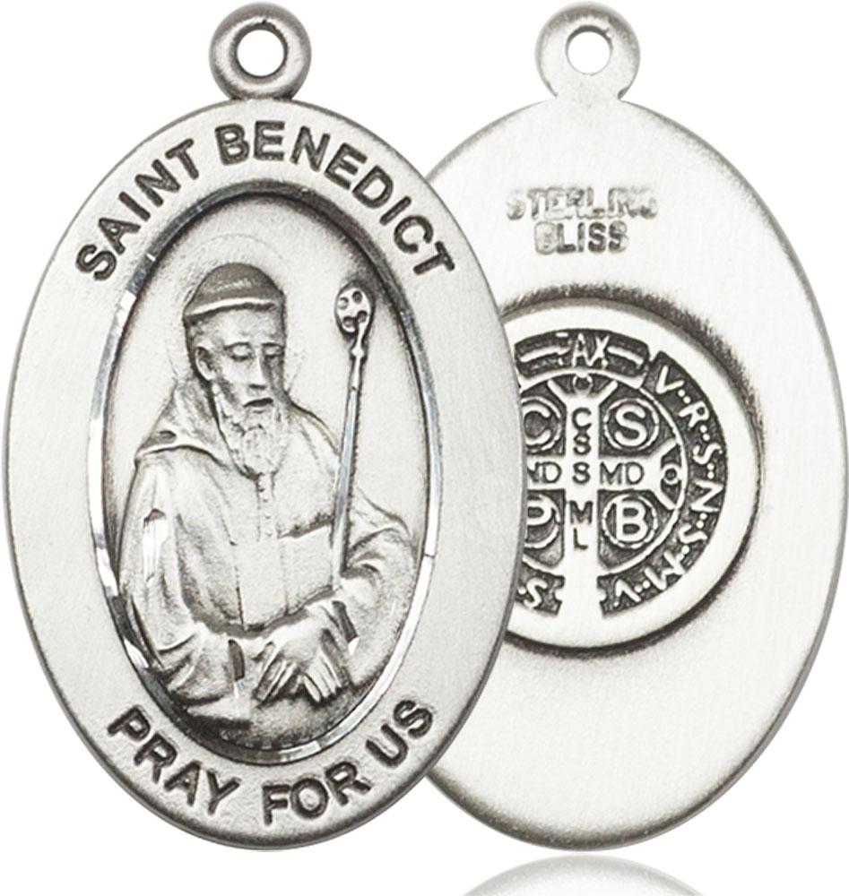 Sterling Silver Saint Benedict Medal