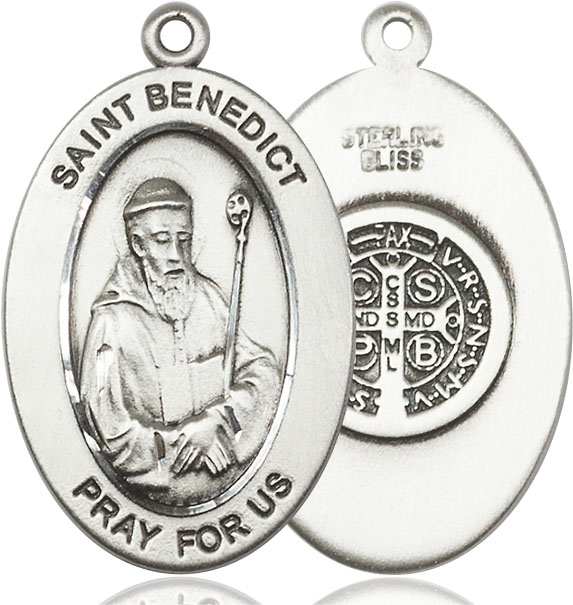 Sterling Silver Saint Benedict Medal