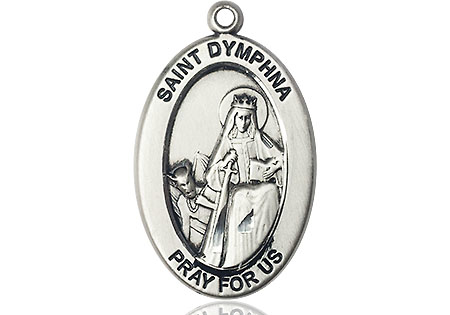 Sterling Silver Saint Dymphna Medal