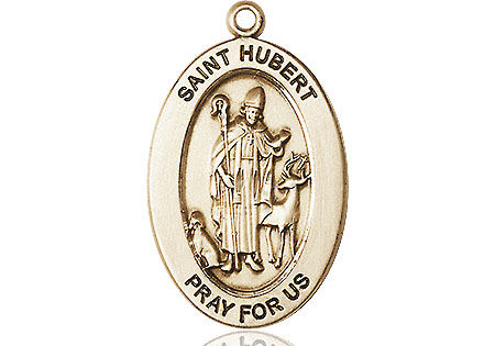 14kt Gold Filled Saint Hubert of Liege Medal