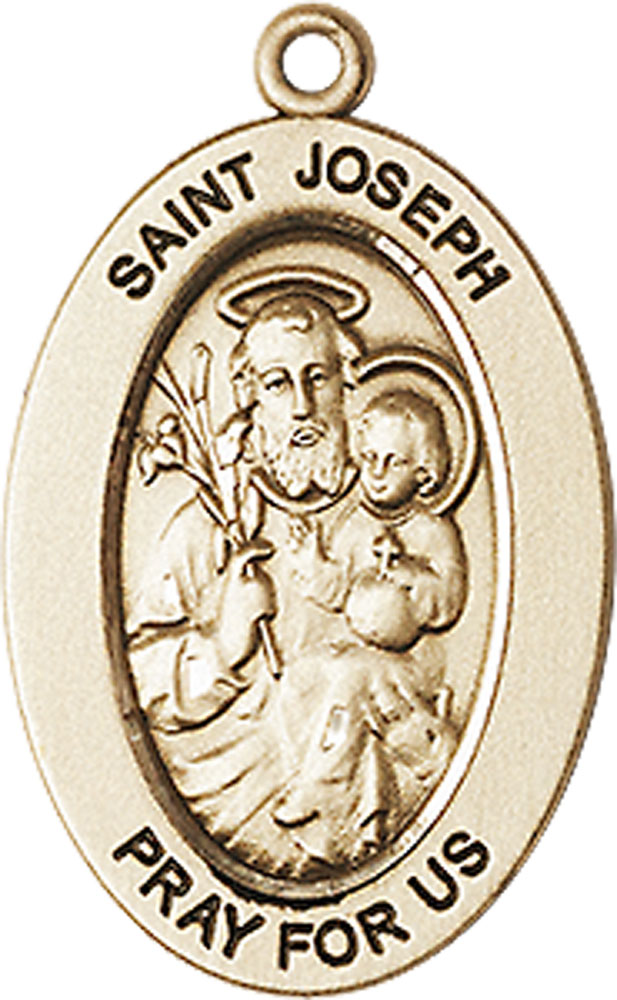 14kt Gold Filled Saint Joseph Medal