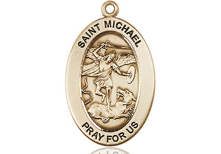 14kt Gold Filled Saint Michael the Archangel Medal