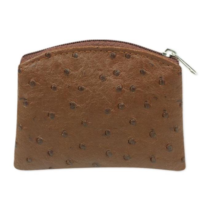 Brown Ostrich Skin Pattern Case