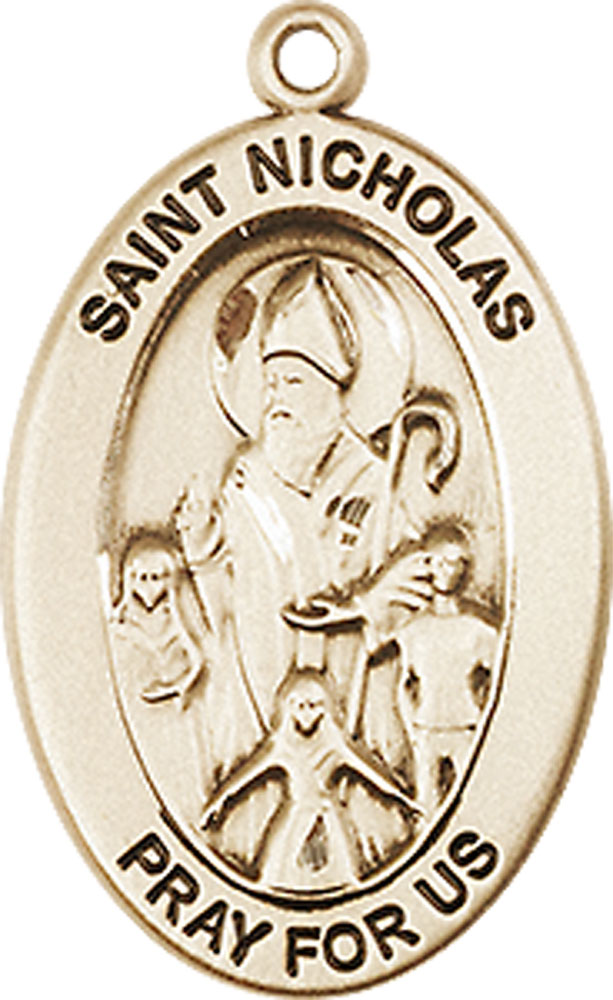 14kt Gold Filled Saint Nicholas Medal