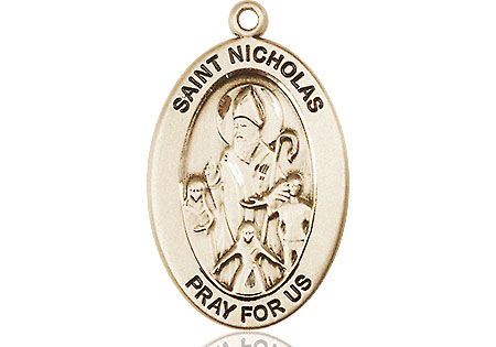 14kt Gold Filled Saint Nicholas Medal