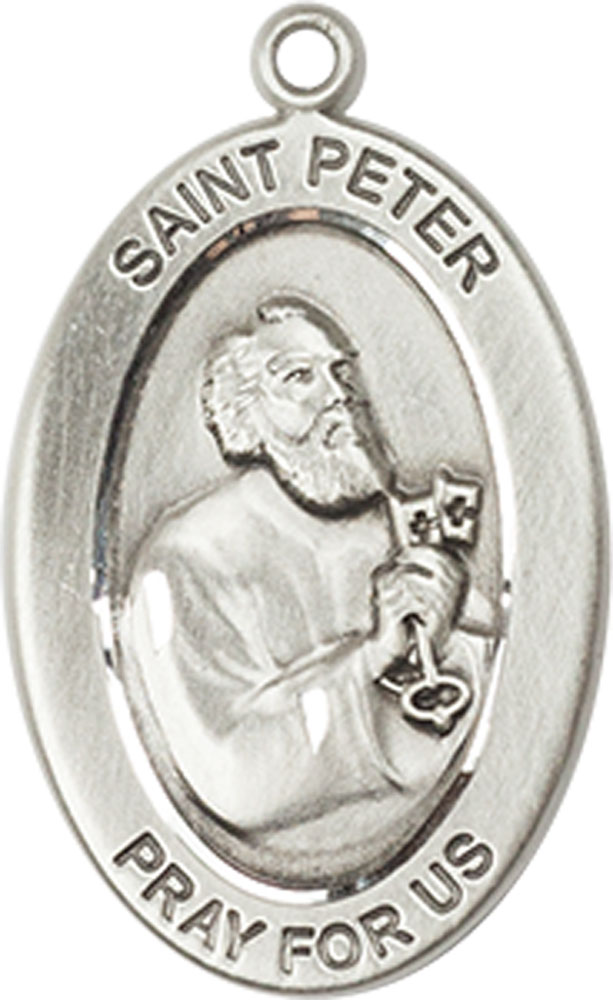 Sterling Silver Saint Peter the Apostle Medal