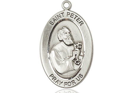 Sterling Silver Saint Peter the Apostle Medal