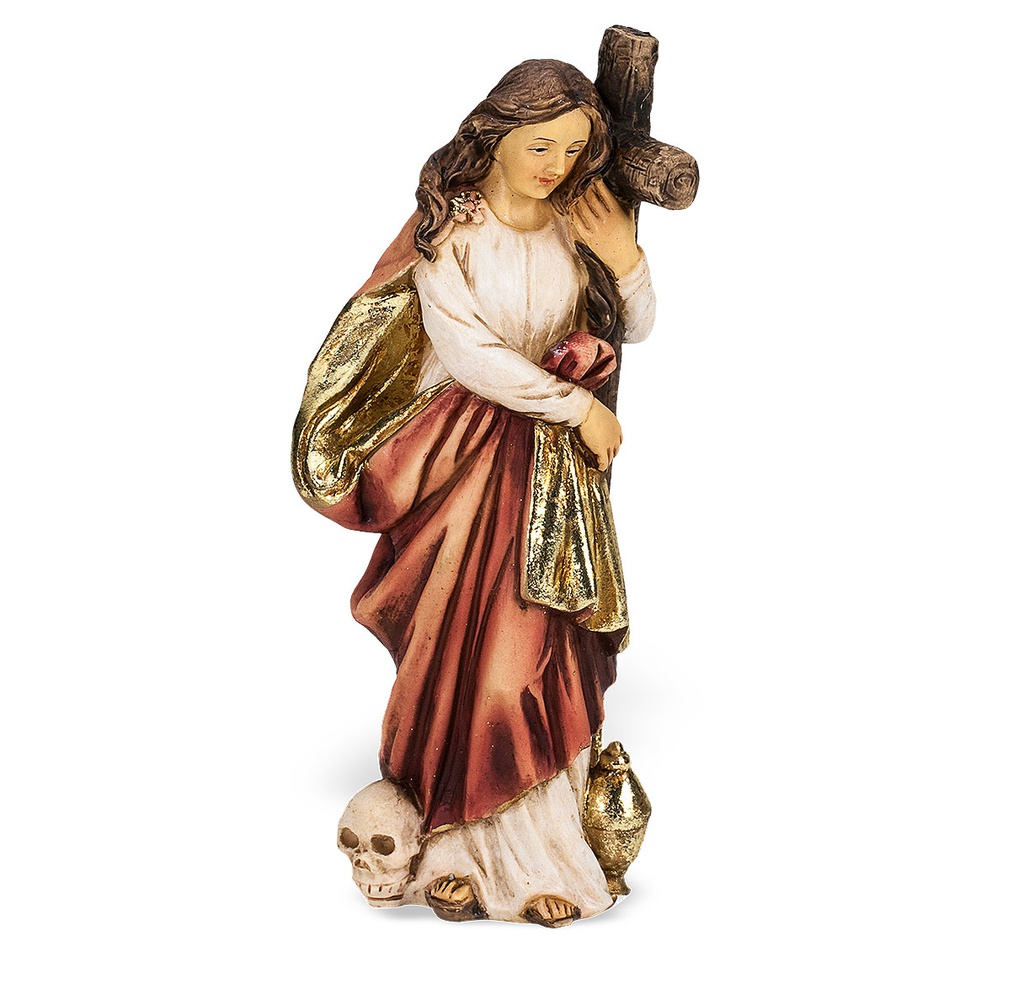 4&quot; Cold Cast Resin Hand Painted Statue of St. Mary Magdalene 