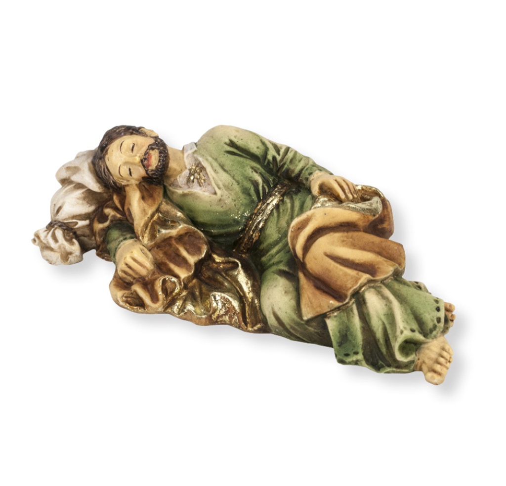 4&quot; Cold Cast Resin Hand Painted Statue of Sleeping St. Joseph