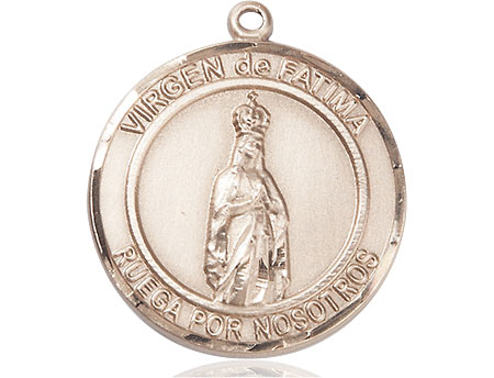 14kt Gold Virgen de Fatima Medal