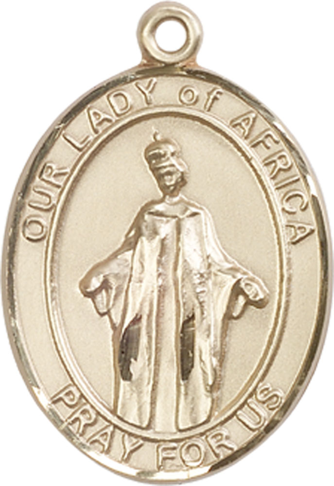 14kt Gold Our Lady of Africa Medal
